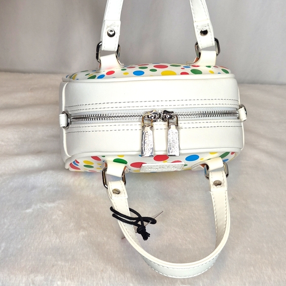 Von Dutch White Bag with Colorful Polka Dots - Picture 9 of 17